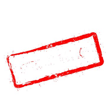 Stres relief kırmızı damga beyaz arka plan üzerinde izole