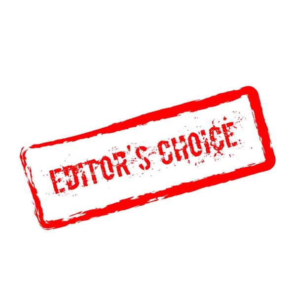 Editors Choice rode Rubberstempel geïsoleerd op witte achtergrond — Stockvector