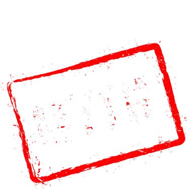 Efsane kırmızı damga beyaz arka plan üzerinde izole