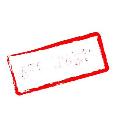 Başvuru kırmızı damga beyaz arka plan üzerinde izole