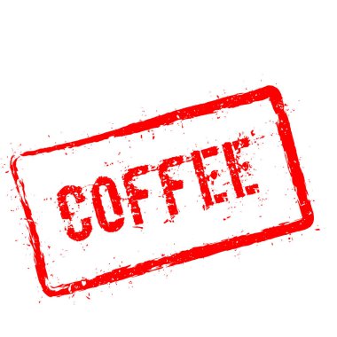 Beyaz arka plan üzerinde izole kahve kırmızı lastik damgası