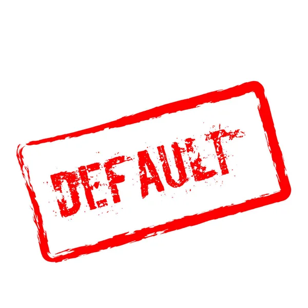 Varsayılan kırmızı damga beyaz arka plan üzerinde izole