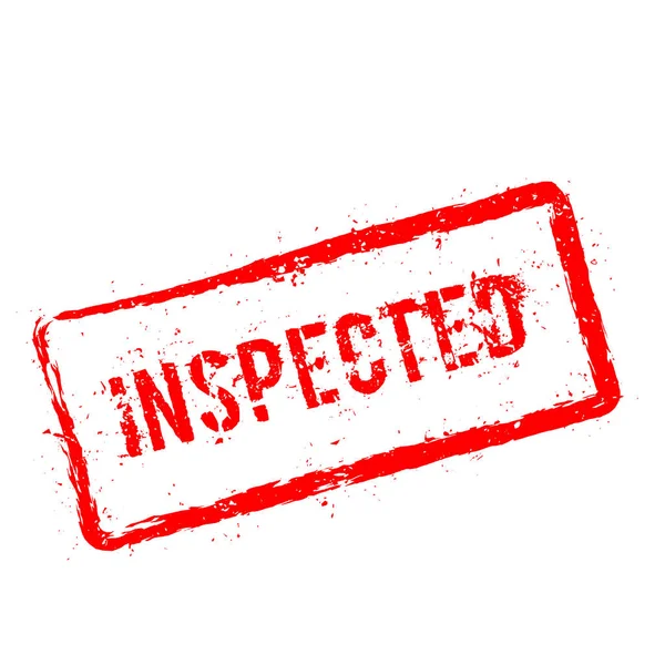 Beyaz arka plan üzerinde izole kırmızı lastik damgası kontrol