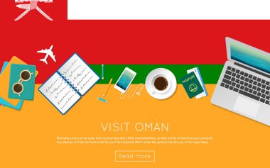 Umman kavramı web banner veya baskı malzemeleri için ziyaret edin