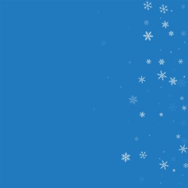 Seyrek kar yağışı dağılım değil degrade mavi renkli vektör çizim