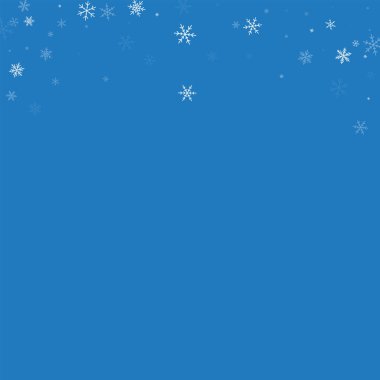 Mavi renkli vektör çizim seyrek kar yağışı soyut üst sınırında