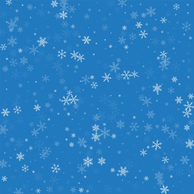 Mavi renkli vektör çizim seyrek kar yağışı dağınık desen