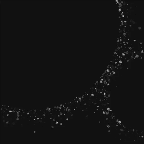 Bellissima nevicata Mezzaluna astratta su sfondo nero Illustrazione vettoriale — Vettoriale Stock