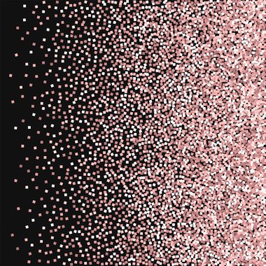 Siyah arka planda vektör çizim altın glitter doğru degrade pembe