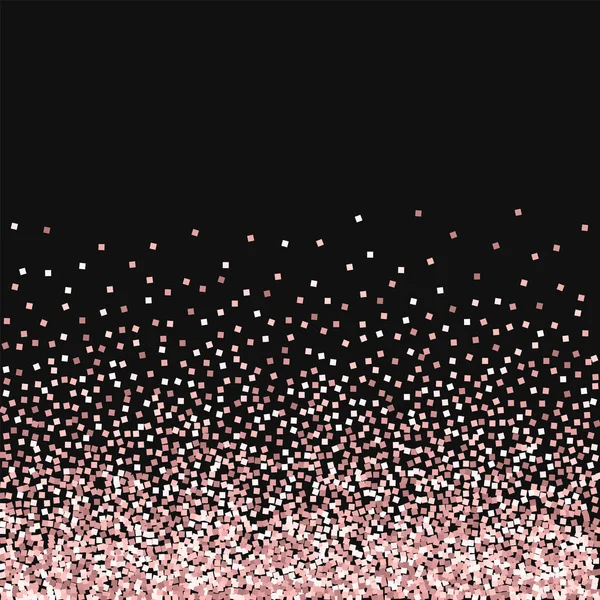 Pink gold glitter Random gradient scatter on black background Vector