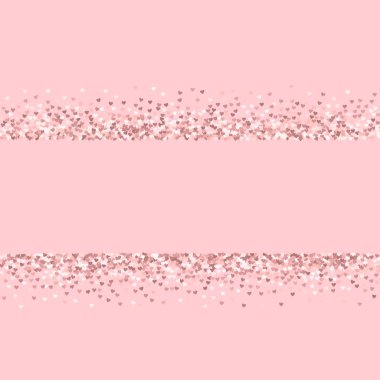 Pembe altın glitter kalpler dağılım satırlarında palepink Sevgiliye arka plan vektör yapılmış