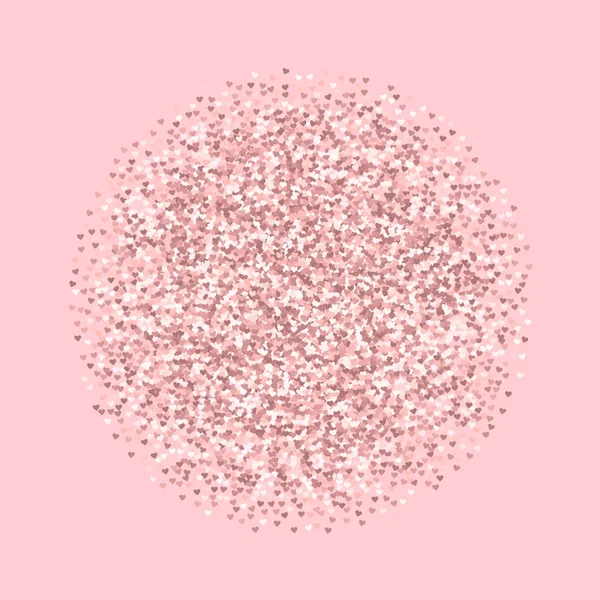 Pembe altın glitter kalpler küre palepink Sevgiliye arka plan vektör çizim üzerinde yapılan