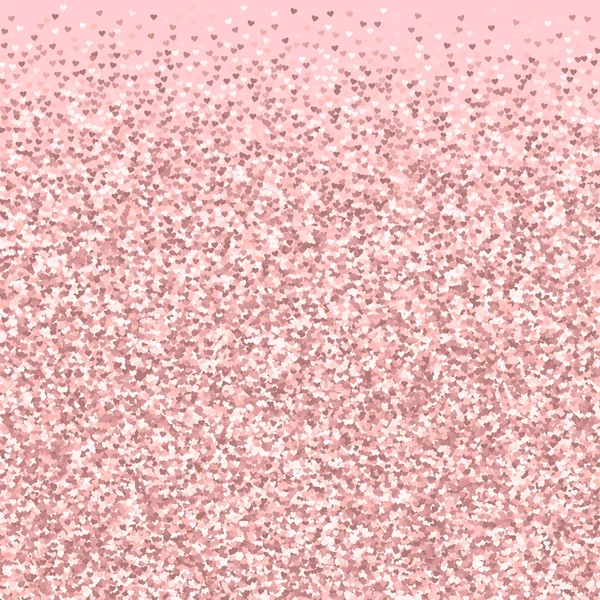 Pembe altın glitter kalpler alt geçişin palepink Sevgiliye arka plan vektör üzerinde yapılan