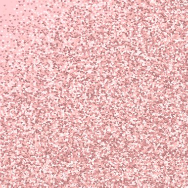 Pembe altın glitter kalpler soyut rasgele dağılım palepink Sevgililer zemin üzerine yapılmış