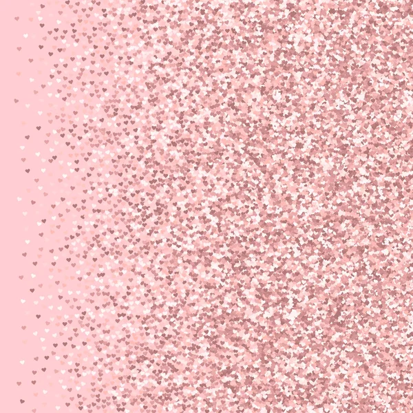 Pembe altın glitter kalpler doğru geçişin palepink Sevgiliye arka plan vektör üzerinde yapılan
