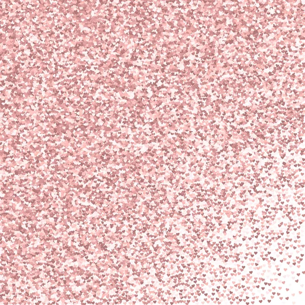 Pembe altın glitter kalpler soyut dağılım beyaz Sevgililer zemin vektör üzerine yapılmış