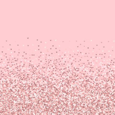 Pembe altın glitter kalpler dağılım alt palepink Sevgiliye arka plan degrade yapılan