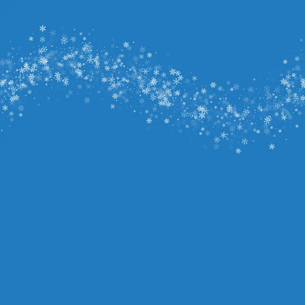 Όμορφες χιονοπτώσεις κορυφή κύματος σε μπλε φόντο εικονογράφηση διάνυσμα — Διανυσματικό Αρχείο