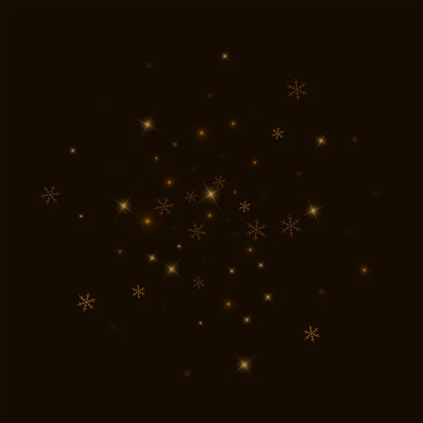 Siyah arka planda vektör çizim seyrek yıldızlı kar Çift Kişilik Daire — Stok Vektör