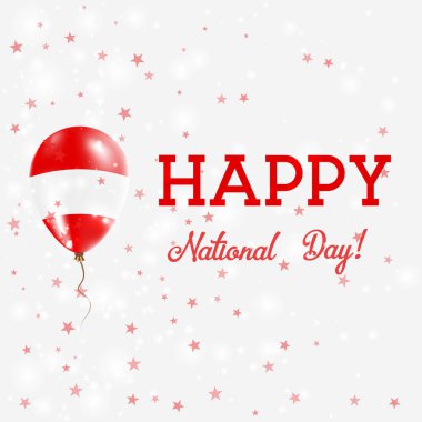 Avusturya ulusal gün vatansever poster Avusturya bayrağı Avusturya renklerde uçan lastik balon