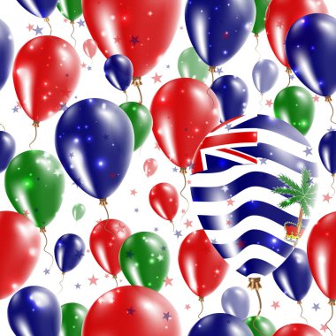 Biot Bağımsızlık günü Dikişsiz desen renkleri Hindistan bayrağı mutlu lastik balon uçan