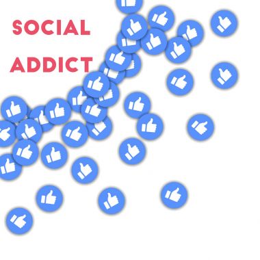 Sosyal bağımlısı Sosyal Medya simgeler sosyal dağınık Yaşasın ile soyut şekli arka plan