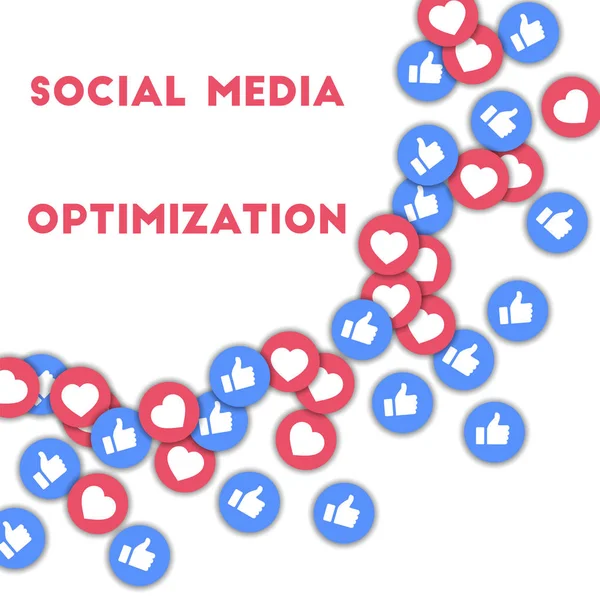 Sosyal medya optimizasyonu Sosyal medya simgeleri soyut şekil arka planda dağınık başparmaklar ile