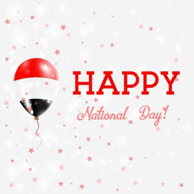 Yemen ulusal gün vatansever poster uçan lastik balon Yemen bayrak Yemen renkleri