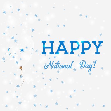 Honduras ulusal gün vatansever poster uçan lastik balon Honduras bayrak renkleri