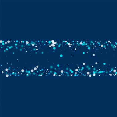 Güzel yağan kar kaotik şekli ile derin mavi arka plan vektör üzerinde güzel yağan kar