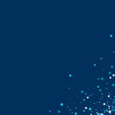 Güzel düşen kar dağınık sağ alt köşesinde güzel yağan kar ile derin mavi