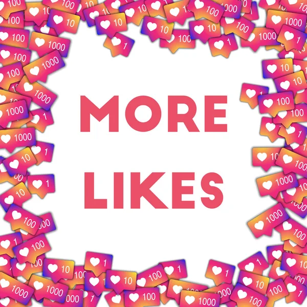 Daha fazla Sosyal Medya Icons degrade sayaç ile soyut şekli arka plan daha fazla seviyor seviyor