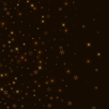 Seyrek yıldızlı kar siyah arka planda vektör çizim degrade yaptı