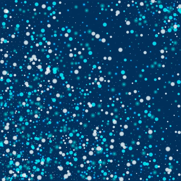 Krásný padající sníh abstraktní vzor s krásnou padajícího sněhu na tmavě modrém pozadí vektor — Stockový vektor