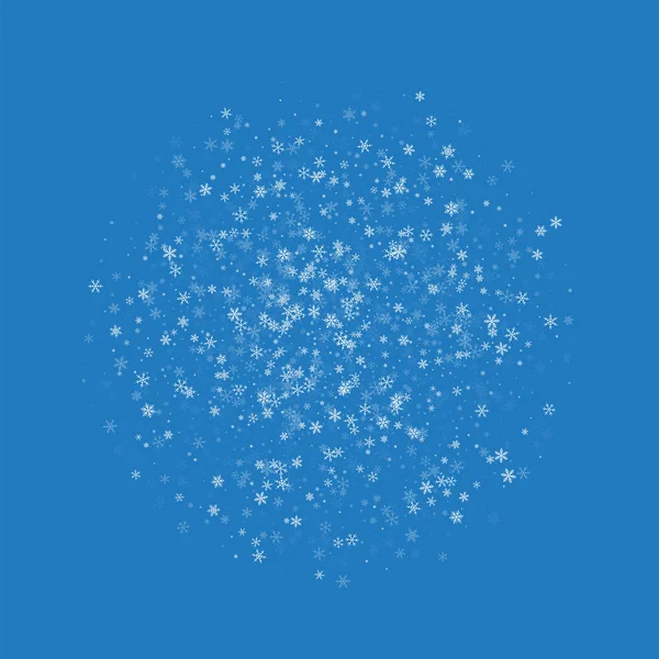 Piękny śniegu kula na niebieskim tle ilustracja wektorowa — Wektor stockowy
