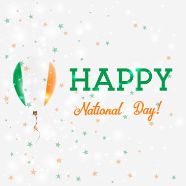 İrlanda Ulusal gün vatansever poster uçan lastik balon İrlanda bayrağı İrlanda renkleri