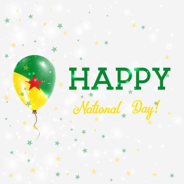 Guyanası ulusal gün vatansever poster uçan lastik balon Guyanası bayrak Guyanası renkleri