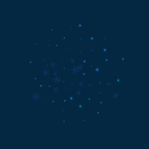 Rozrzedzony śniegu świecące kula na błękitnym tle ilustracja wektorowa — Wektor stockowy