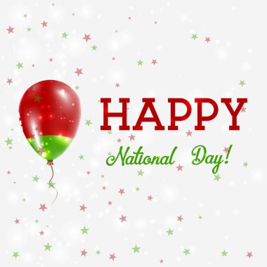 Beyaz Rusya Ulusal gün vatansever poster uçan lastik balon Belarus bayrak renkleri