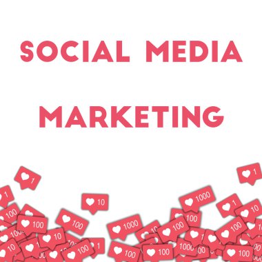 Sosyal Medya Pazarlama Sosyal Medya Icons pembe sayaç sosyal ile soyut şekli arka plan