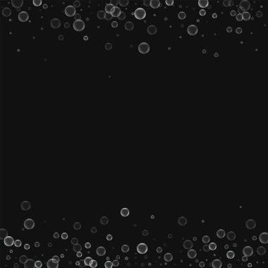 Siyah sabun köpüğü ile sabun köpüğü sınırları vektör çizim arka plan