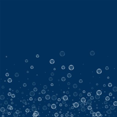 Sabun köpüğü dağılım alt degrade derin mavi arka plan vektör üzerine sabun köpüğü ile
