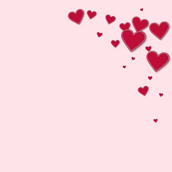 Верхний правый угол на светло-розовом фоне Векторная иллюстрация
