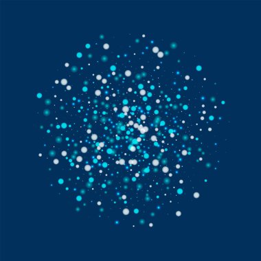 Derin mavi arka plan vektör üzerinde güzel yağan kar ile güzel yağan kar Küre