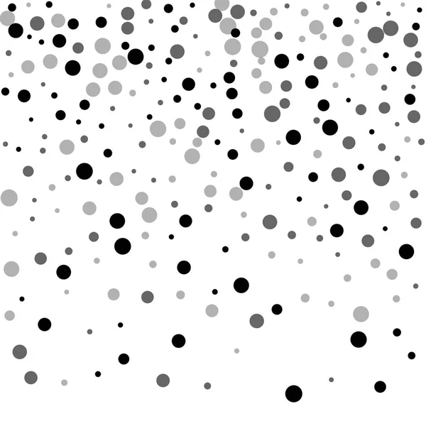 Pois noirs aléatoires Gradient supérieur avec des points noirs aléatoires sur fond blanc Illustration vectorielle — Image vectorielle