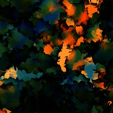 Turuncu yeşil mavi suluboya doku arka plan harika soyut turuncu yeşil mavi suluboya