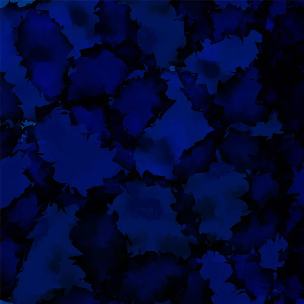 Тёмно-голубой акварельный фон Исключительный абстрактный темно-синий акварельный рисунок — стоковый вектор