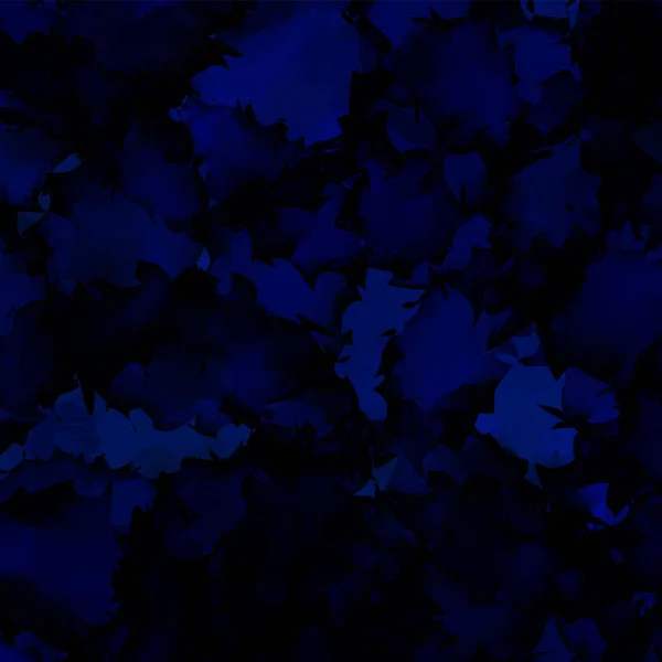 다크 블루 수채화 질감 배경 매끈한 추상 어두운 블루 수채화 텍스처 패턴 — 스톡 벡터