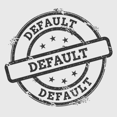 Varsayılan pencere boyutu izole Grunge beyaz arka plan üzerinde metin mürekkep dokulu yuvarlak mühür ve