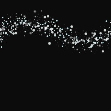 Siyah arka planda vektör güzel yağan kar ile güzel düşen kar en iyi dalga